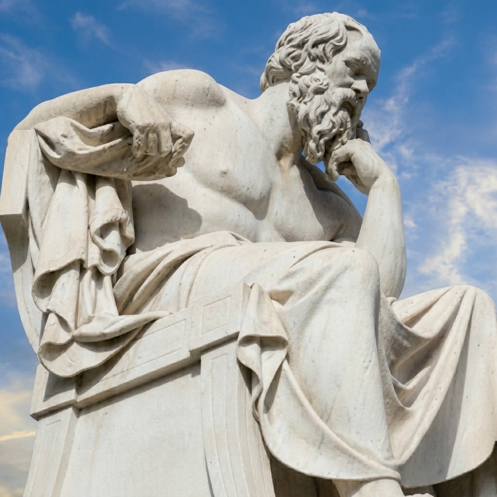 Marble bust of Aristotle